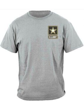 𝗨.𝗦. 𝗔𝗥𝗠𝗬® Men's Star Emblem Tee Gray (Size XL)